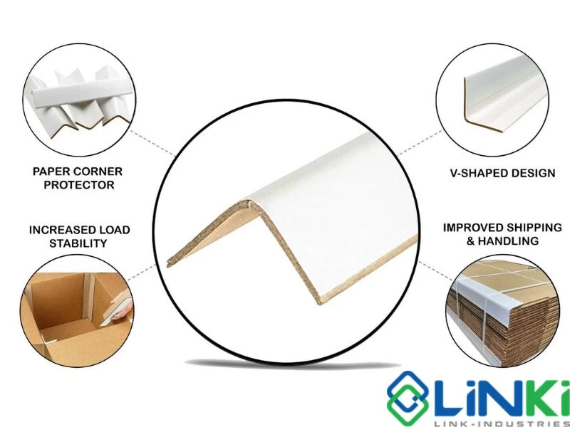 Thanh nẹp góc giấy - vật liệu hỗ trợ đóng gói hiệu quả cho chuỗi Logistics