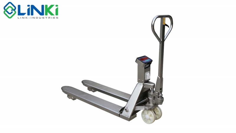 xe nang tay gắn cân