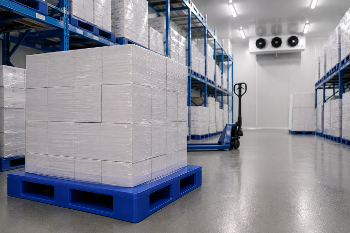 Pallet nhựa mặt kín cho kho lạnh cần đáp ứng gì