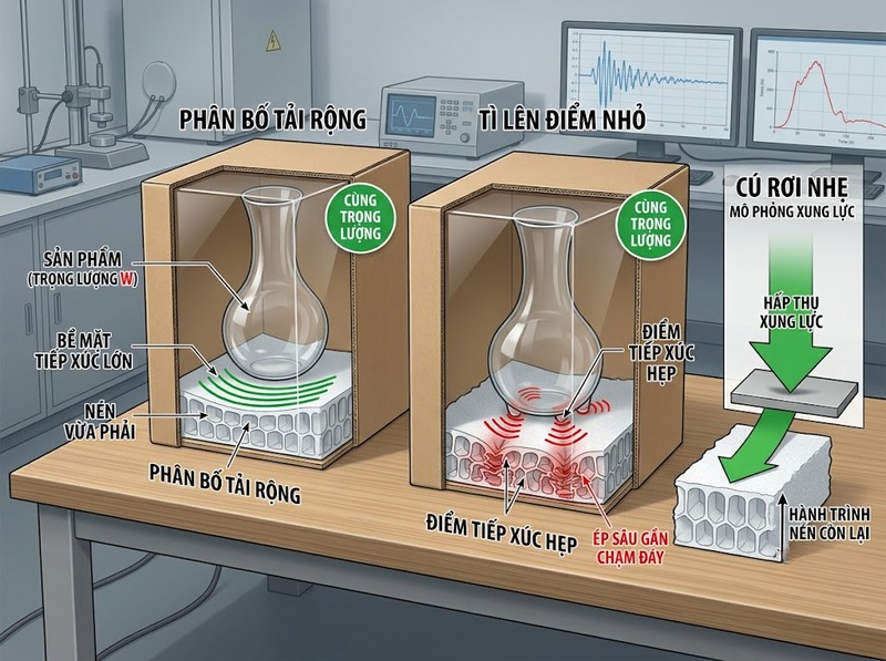 Chọn độ dày PE Foam theo trọng lượng và độ dễ vỡ