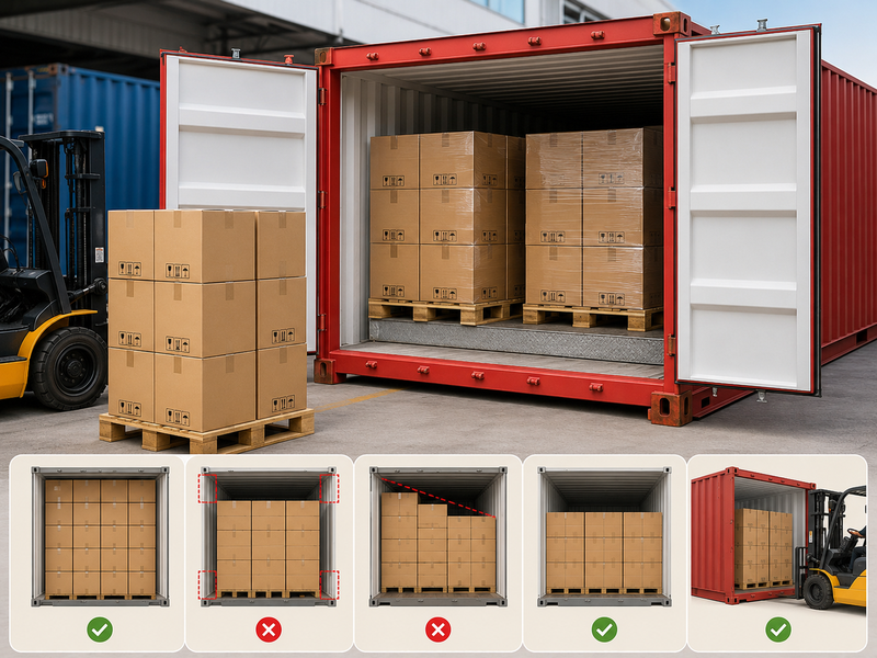 Cách bố trí pallet trong container để tối ưu không gian