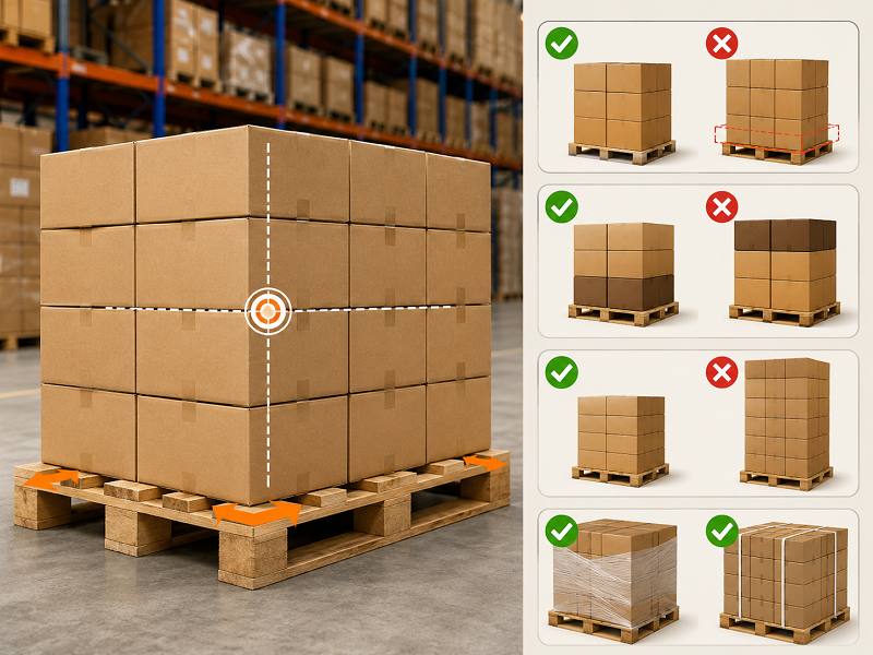 Nguyên tắc chất hàng lên pallet an toàn và hiệu quả