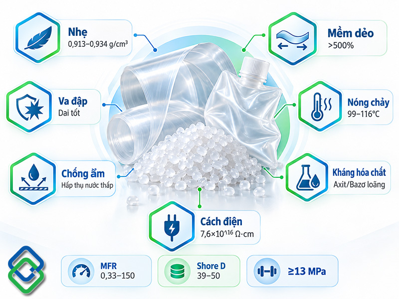 Đặc tính của nhựa LDPE