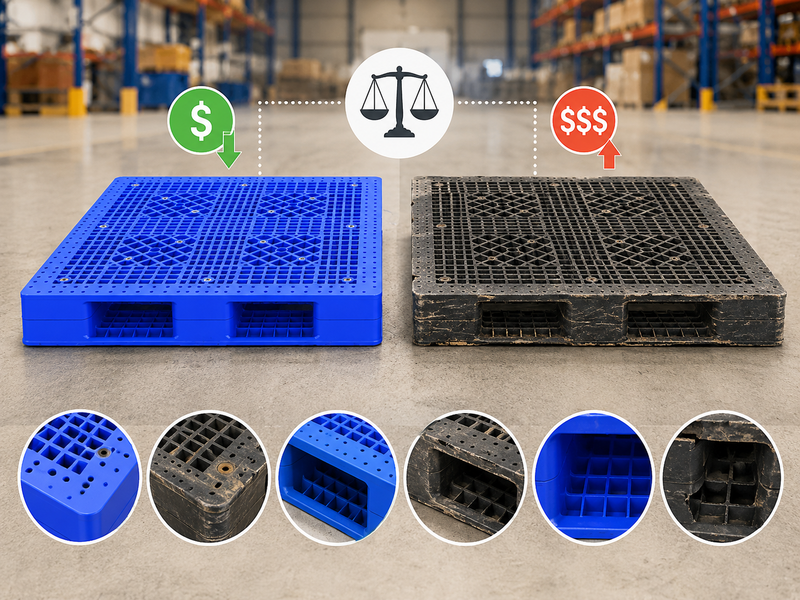 So sánh giá pallet nhựa cũ và pallet nhựa mới khi lựa chọn mua