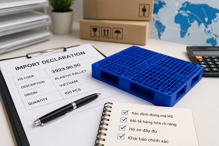 HS code pallet nhựa dùng khi khai báo xuất nhập khẩu