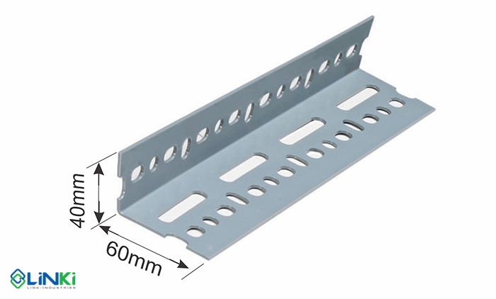Chân trụ kệ sắt V lỗ 40x60mm