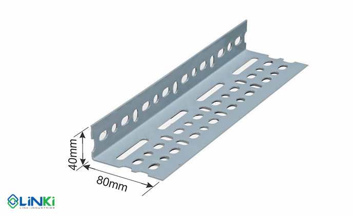 Chân trụ kệ sắt V lỗ 40x80mm