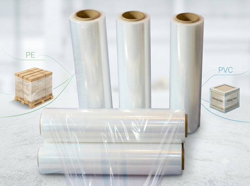 Nên dùng màng bọc PE hay PVC tốt hơn cho đóng gói hàng hóa