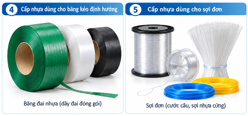 Nhựa LLDPE cấp dùng cho băng kéo và sợi đơn