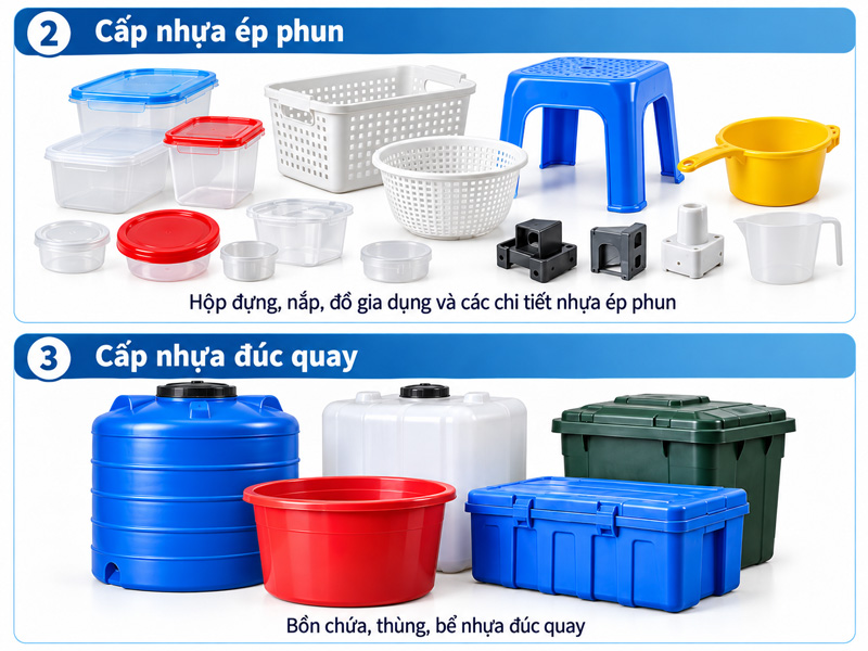 Nhựa LLDPE cấp dùng cho ép phun và đúc quay