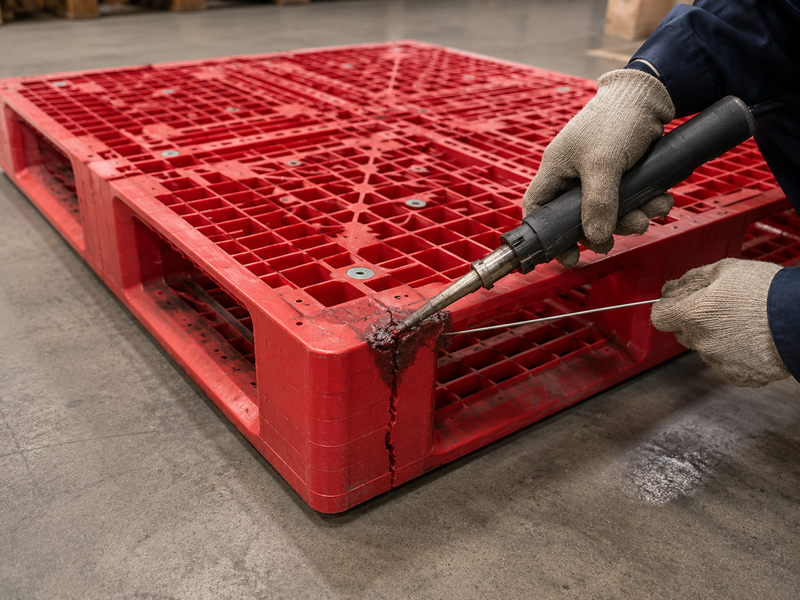 Có nên sửa pallet nhựa bị gãy thanh đỡ hay thay mới