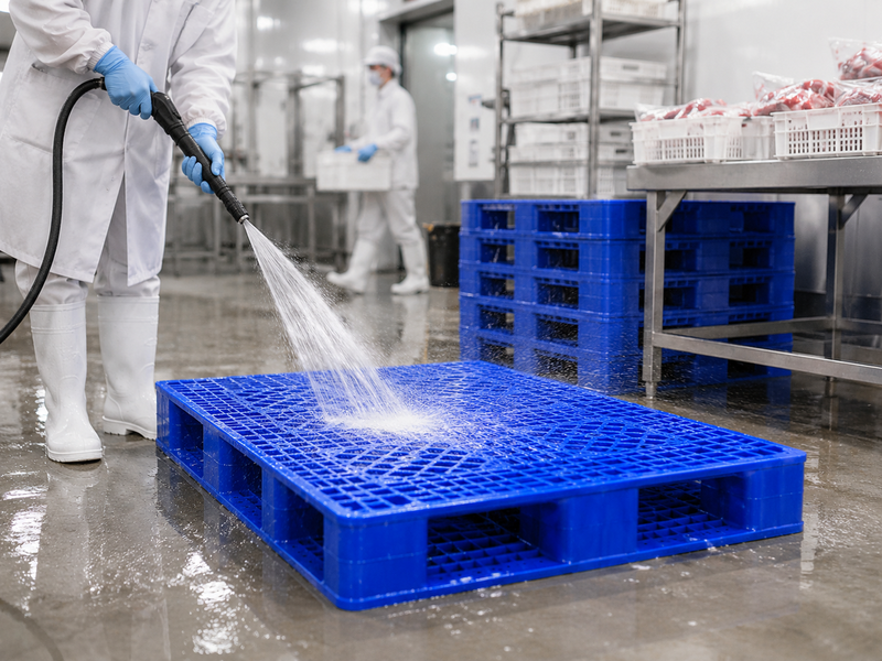 Lý do pallet nhựa được ưu tiên trong ngành thực phẩm