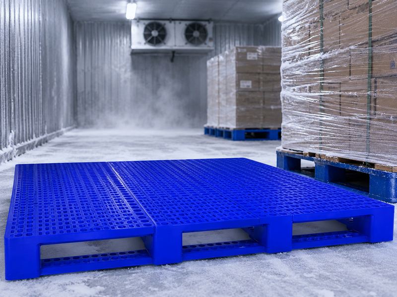 Ưu điểm và lưu ý khi sử dụng pallet nhựa trong kho lạnh