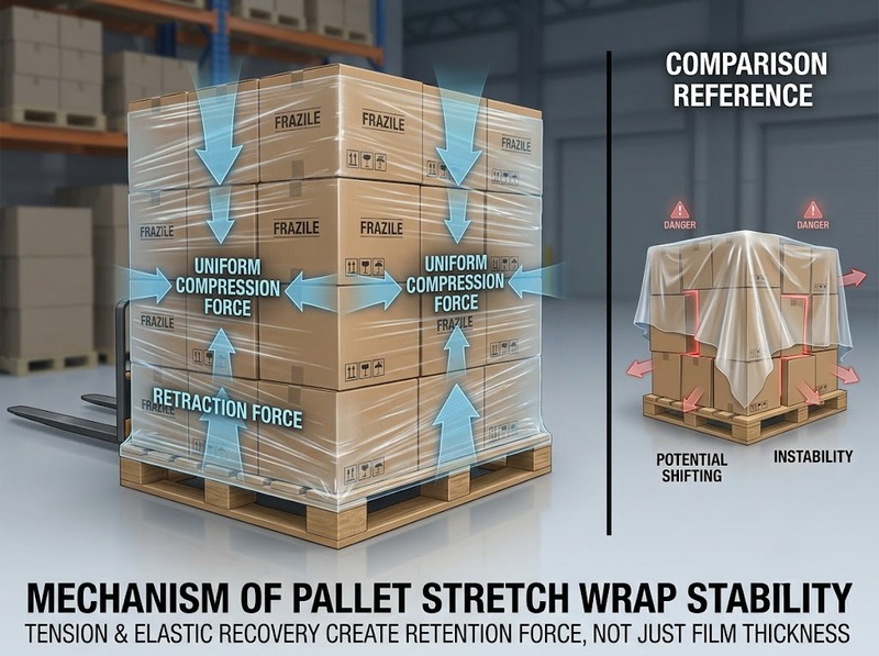 Nguyên nhân pallet bị xê dịch dù đã quấn màng PE