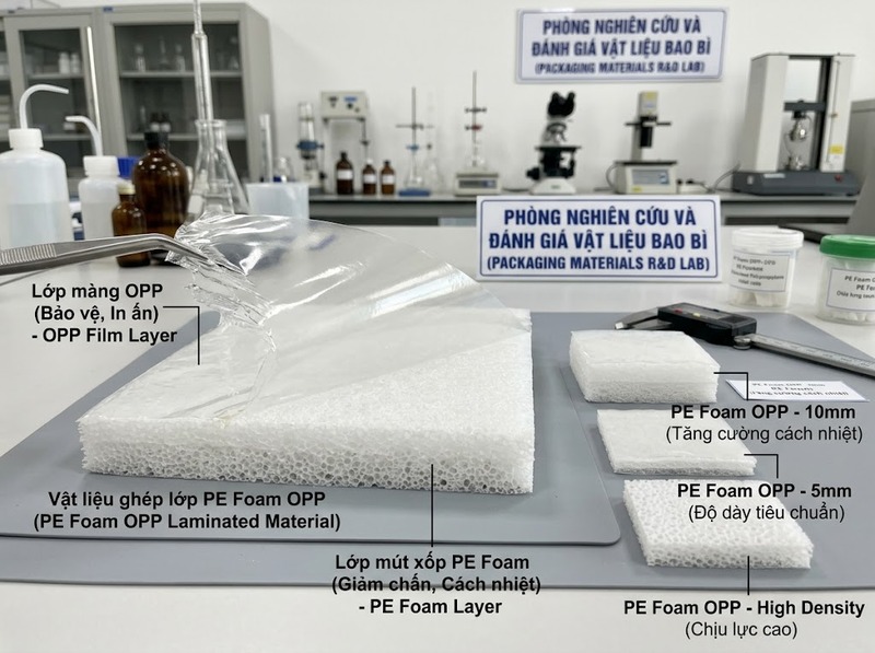 PE Foam OPP và ứng dụng bảo vệ sản phẩm