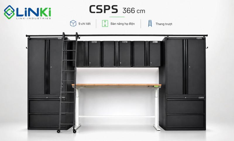 Bộ tủ đựng đồ nghề CSPS chính hãng, BH 4 năm
