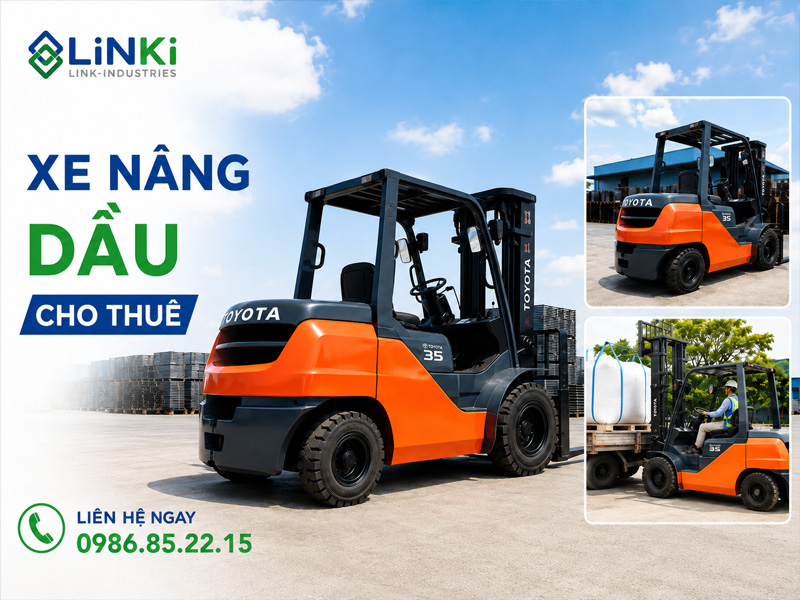 Xe nâng dầu cho thuê