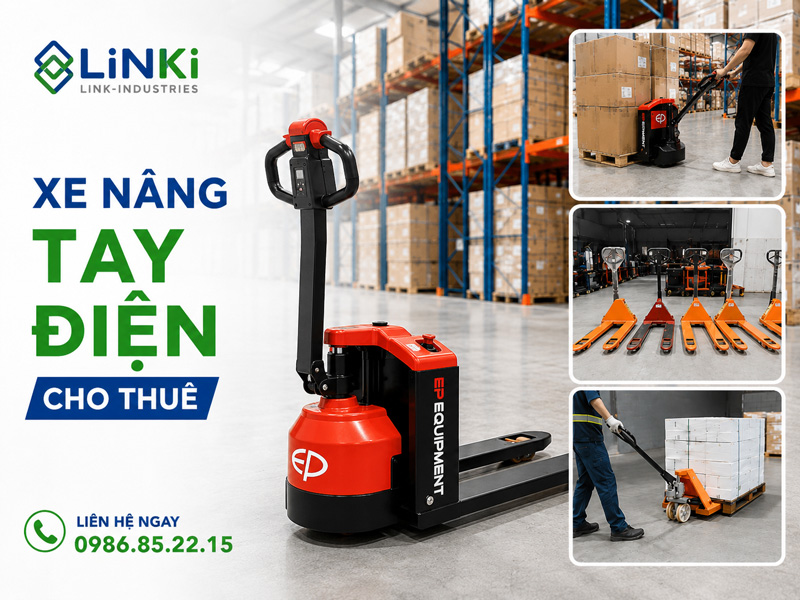 Xe nâng tay điện cho thuê