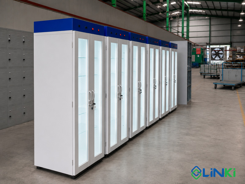 Xưởng sản xuất tủ đựng hóa chất Linki