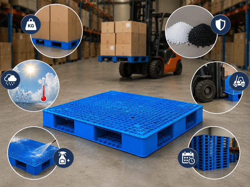 Các yếu tố quyết định tuổi thọ và độ bền pallet nhựa