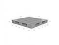 Pallet nhựa tải nặng HI-1313R4-1A