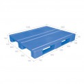 Pallet nhựa mặt kín 01PS-P1210S4-1N