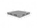 Pallet nhựa tải nặng HI-1313R4-1A