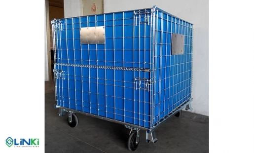 Pallet lưới có vách ngăn