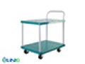 Xe đẩy hàng 4 bánh, 300kg, 2 tầng 