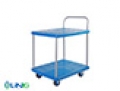 Xe đẩy hàng 4 bánh, 150kg, 2 tầng