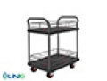Xe đẩy hàng 4 bánh, 150kg, 2 tầng
