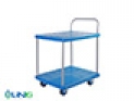 Xe đẩy hàng 4 bánh, 150kg, 2 tầng