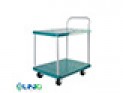 Xe đẩy hàng 4 bánh, 150kg, 2 tầng