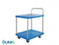 Xe đẩy hàng 4 bánh, 150kg, 2 tầng