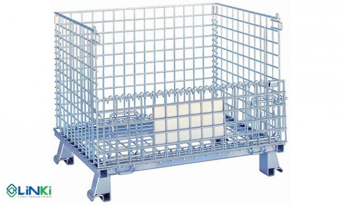 Pallet lưới xếp chồng