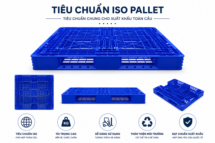 Tiêu chuẩn ISO pallet áp dụng cho xuất khẩu toàn cầu