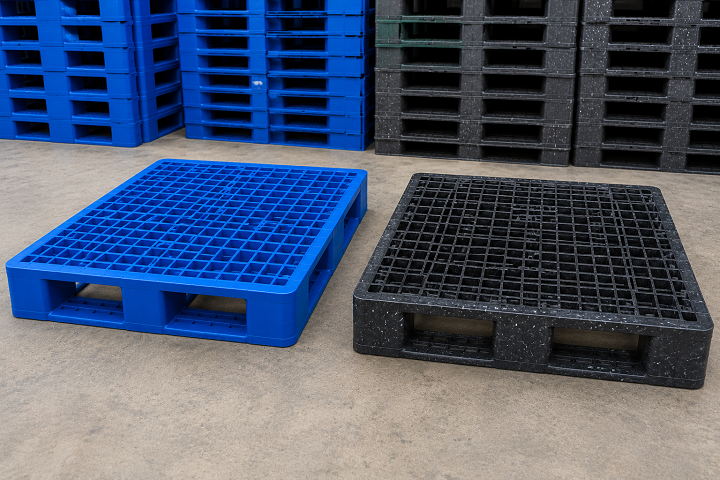 Pallet nhựa nguyên sinh và tái sinh khác gì