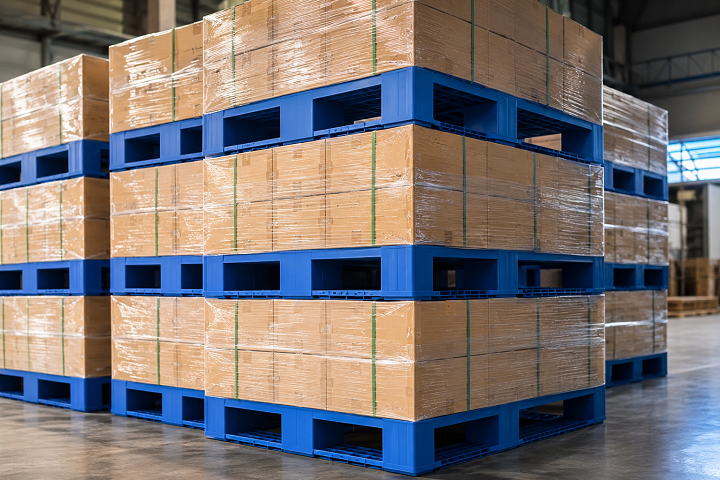 Cách xếp chồng pallet nhựa an toàn