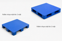 Pallet nhựa mặt kín 1 mặt và 2 mặt khác nhau gì