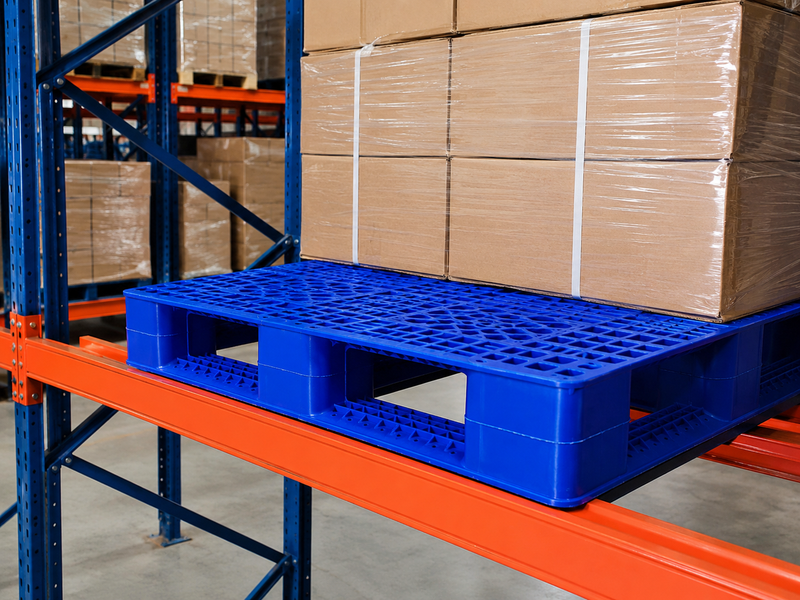 Tiêu chuẩn pallet nhựa dùng trên kệ kho