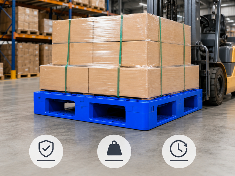 Cách tăng tuổi thọ pallet nhựa khi tải nặng