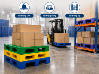 Sự khác nhau giữa tải trọng tĩnh, động và tải trọng kệ của pallet nhựa