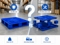 Pallet nhựa nguyên khối hay lắp ghép tốt hơn