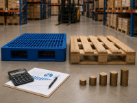 So sánh chi phí sử dụng pallet nhựa và pallet gỗ