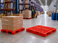 Pallet nhựa dùng trong trung tâm logistics như thế nào