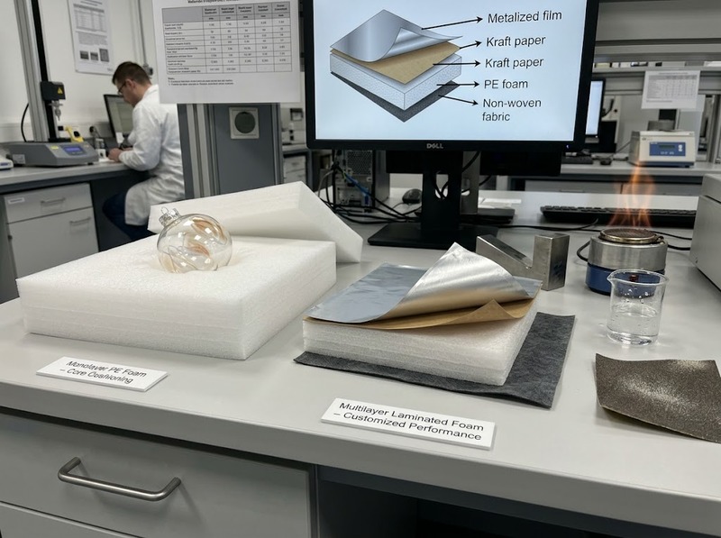 PE Foam laminate khác PE Foam thông thường thế nào?